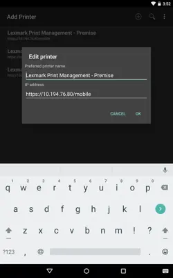 Lexmark Print Service Plugin android App screenshot 1