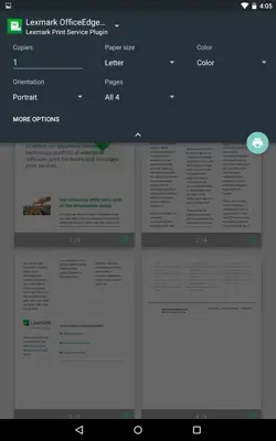 Lexmark Print Service Plugin android App screenshot 5